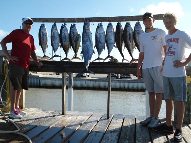 Blackfin Tuna and kingfish caught - South Padre Island, Texas